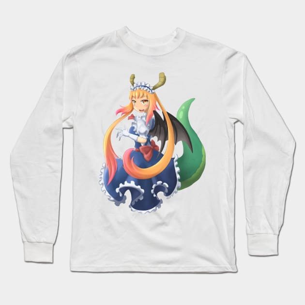 Tohru - Miss Kobayashi's Dragon Maid Long Sleeve T-Shirt by Razicat_Art